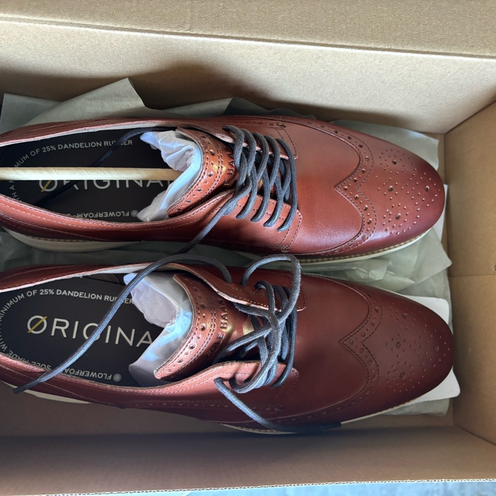 Cole Haan Brown Leather Oxford Shoes